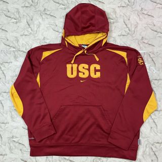 Vintage Nike Usc Trojans Sweater Hoodie Men’s Xl Embroidered Center Swoosh
