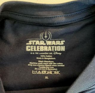 Disney Star Wars Celebration 2020 Hoth Pin Set & XL Navy T - Shirt 2