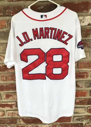 Majestic Cool Base Jd Martinez Boston Red Sox 2018 World Series Champions Jersey