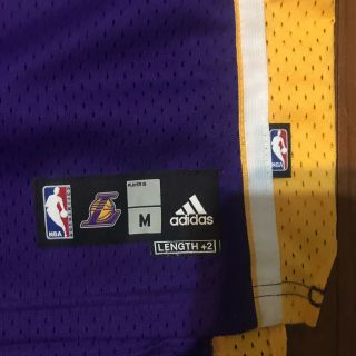 Youth Adidas Lakers Kobe Bryant 24 Jersey Size Medium Purple Stitched 3