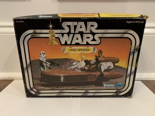 Star Wars Land Speeder Box Only Kenner Vintage 1978 Anh Luke R2 D2 C 3po Obi Wan