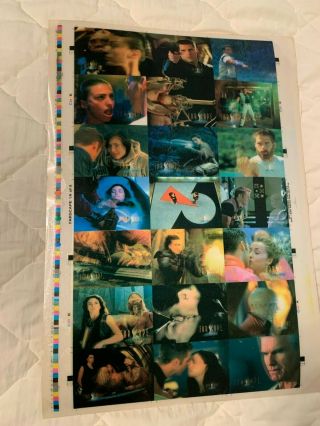 Ultra Rare 2001 Farscape In Motion Uncut Sheets 25/25 - Limited To 25 Only