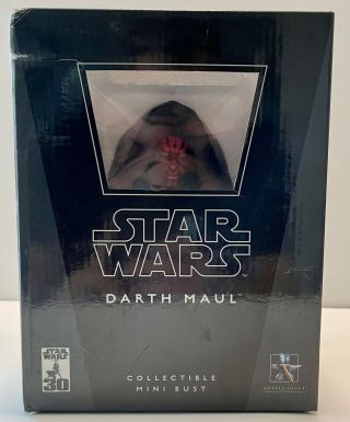 Star Wars Gentle Giant Darth Maul Collectible Mini Bust Limited Ed 04376/10000