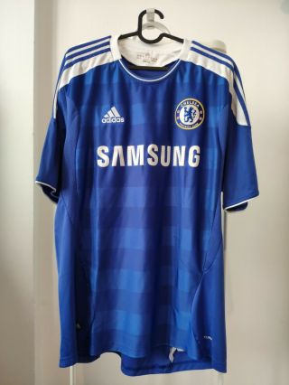 Chelsea London 2011/2012 Home Football Shirt Jersey Trikot Camiseta Adidas Blue