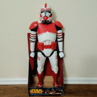 Nib Star Wars Jakks Pacific Giant Size 31 " Inch Red Shock Trooper Action Figure