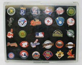 1993 Major League Baseball 29 Pin Set 28 Teams And 1 Mlb Logo With Case