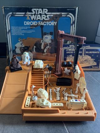 Vintage Star Wars Droid Factory Playset 1977 Kenner Jawa R2 Figure Box