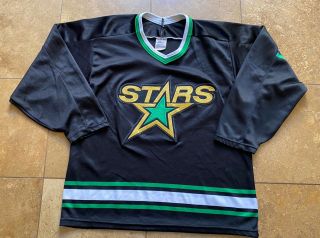 Vintage Dallas Stars Ccm Black Hockey Jersey Mens/adult Med