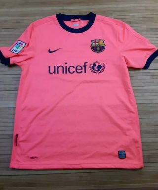 2009 Nike Pink Barcelona Fcb Jersey Medium