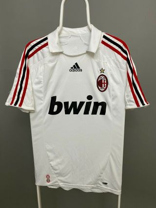Ac Milan 2007 2008 Away Football Soccer Shirt Jersey Adidas Maglia Size S Rare