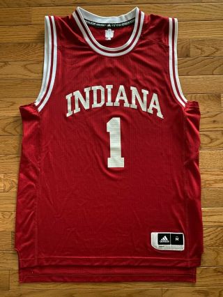 Euc Mens Adidas Indiana Hoosiers Iu Basketball 1 Jersey Sz M Red