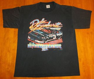 Vintage Nascar Dale Earnhardt 1990 Intimidator 3 Tour T Shirt Size Xl (read)