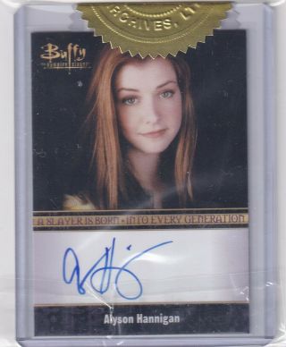 Buffy Ultimate Collectors Set Series 2 Alyson Hannigan Bordered Autograph Card