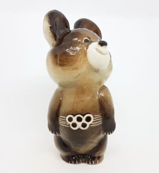 Olympic Bear MISHA Porcelain Figurine mascot USSR Olympic Games Moscow 1980 11cm 2