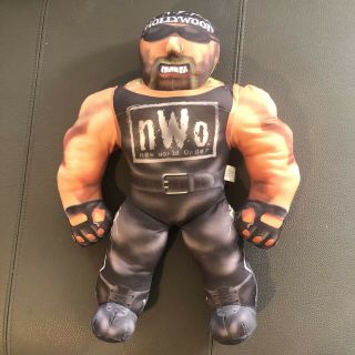 1998 Wrestling Buddy Wcw Nwo Hollywood Bashin Brawler Talking Plush Doll Toy Biz