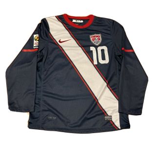 Nike World Cup Team Usa Landon Donovan Long Sleeve Soccer Jersey Sz M Blue