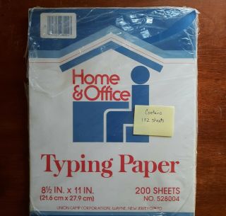 Vintage Home & Office Typing Paper 8.  5 " X 11 " - 132 Sheets
