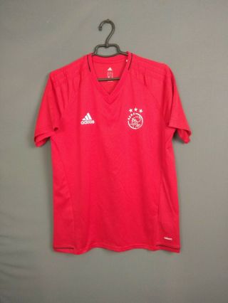 Ajax Amsterdam Jersey Player Issue Large Training Shirt Adizero Bp8557 Ig93