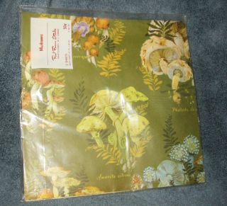 Vintage 1970s Mushrooms Red Farm Studio All Occasion Gift Wrap Wrapping Paper 3