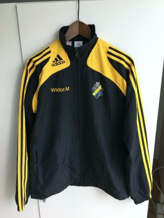 Aik Stockholm Fc Solna Football Adidas Sweden Dual Layer Training Jacket Size Xl