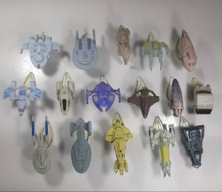 Micro Machines Star Trek Collectors Set Iii,  Loose With Stands