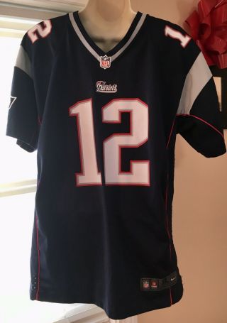 Tom Brady England Patriots Nike Nfl Bowl 42 Xl Jersey Size Xl
