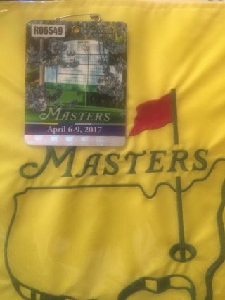 2017 Masters Badge Ticket Augusta National Golf Pga Sergio Garcia Winner