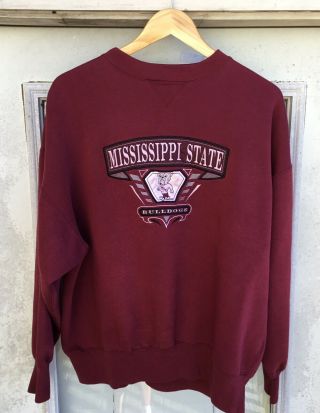 Vintage Mississippi State Bulldogs Sweatshirt Size Xl