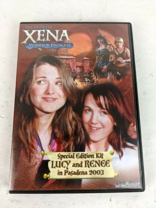 Official Xena Warrior Princess Fan Club Special Edition Kit Pasadena 2003 Dvd