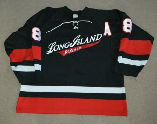 Long Island Royals Game Worn Hockey Jersey Aaa Junior York