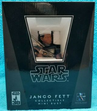 Star Wars Gentle Giant Jango Fett Mini Bust 4043/9,  000 Attack Of The Clones