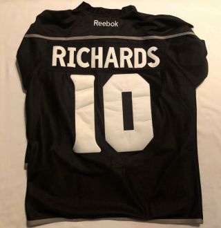 Reebok Nhl Los Angeles Kings Mike Richards Hockey Jersey Black Size 52