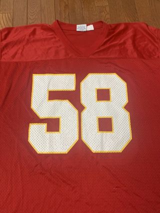 Vintage Kansas City Chiefs Authentic Starter Jersey Size 52 D.  Thomas 58 As - is 2