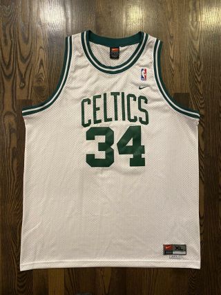 Vintage Nike Paul Pierce 34 Boston Celtics Jersey Size Xl 48