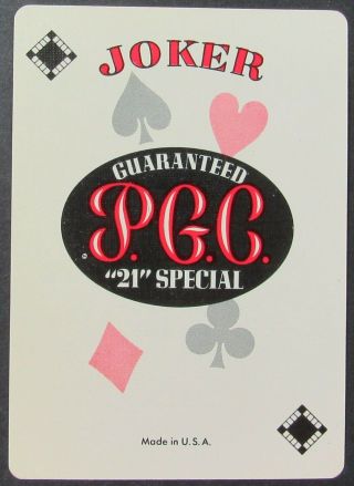 Joker Single Swap Wide Playing Card Golden Gate Hotel Casino Las Vegas Nevada