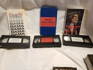 ALABAMA Crimson Tide Football VHS tapes ROLL TIDE ROLL 3