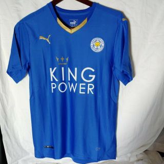 Leicester City 2015/16 Premier League Jamie Vardy Home Jersey Mens Medium Puma