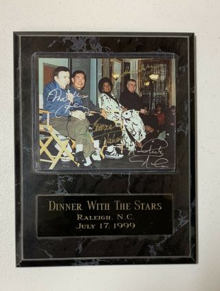 Star Trek Tos Plaque Signed Autographs By Takei,  Nichols,  Doohan & Koenig - 1999