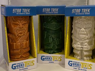 Star Trek The Series Ceramic Geeki Tiki Mugs | Complete Set Of 6
