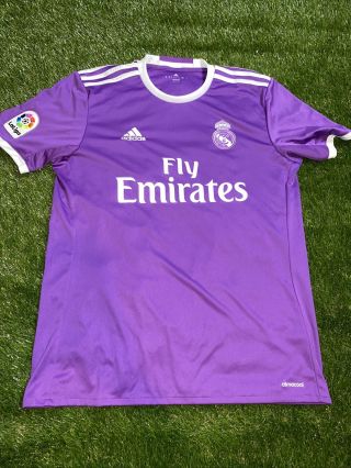 Sergio Ramos Real Madrid Jersey 2016/17 Away Size M Shirt Adidas Ai5158 Ig93