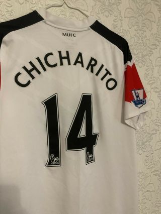 Manchester United 2010 2011 Away Football Shirt 14 Chicharito Nike Men Size M