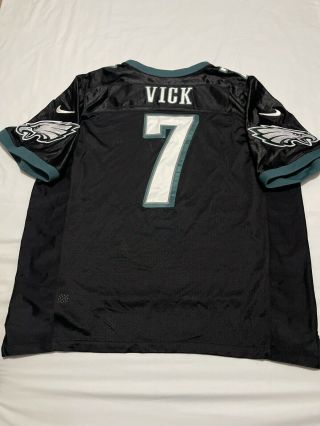 Michael Vick 7 Black Philadelphia Eagles Nike On Field Jersey Size 3xl 56