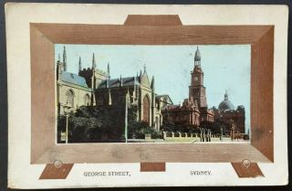 Vintage Postcard Hb Commonwealth Of Australia Nsw Sydney George St