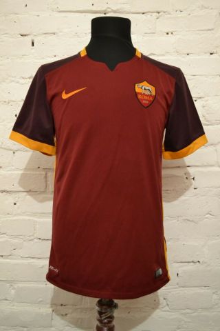As Roma 2015/2016 Home Football Shirt Soccer Jersey Nike Calcio Maglia Mens S
