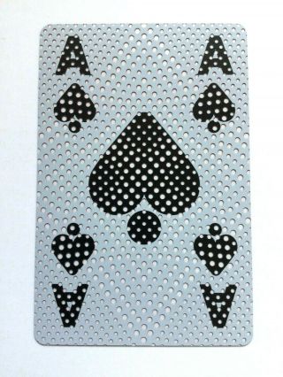 See Through Dot Pattern Ace Of Spades Single Swap Playing Card