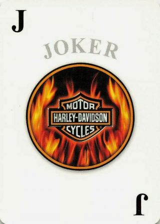 Harley Davidson Single Swap Playing Card - Joker