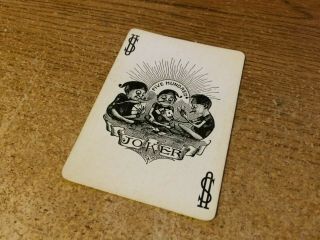 Vintage Palmer Cox Brownies Joker Playing Card (Red Back) - Single Swap Card 2