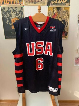 Vtg 90’s Usa National Team Olympic Games Tracy Mcgrady Jersey Nba By Reebok