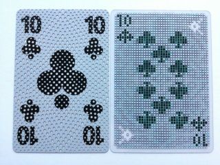 Cool See Through Dot & Squares Patterns Single Swap Playing Cards