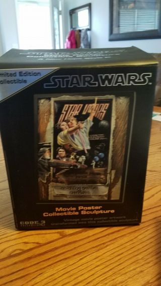 2005 Code 3 Collectibles Star Wars A Hope Movie Poster Sculpture